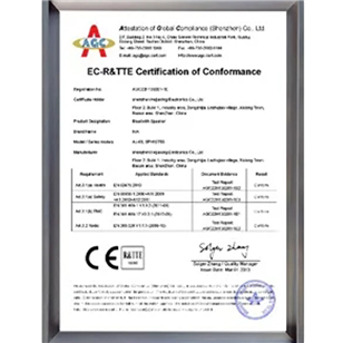 Qualification certificate